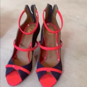 Beautiful multicolored high heels